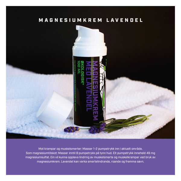Brosjyre Magnesiumkrem Lavendel